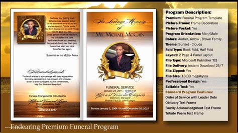 Funeral Booklet Template Free Download Of Free Funeral Program Template ...