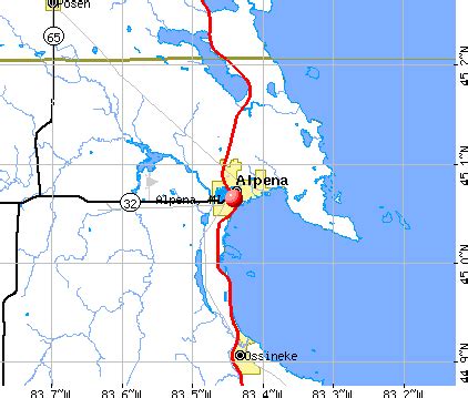 Alpena, MI map. #puremichigan | Alpena, Alpena michigan, Michigan