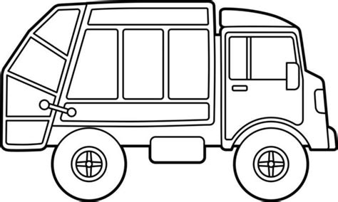 Dump Truck Clipart Black And White