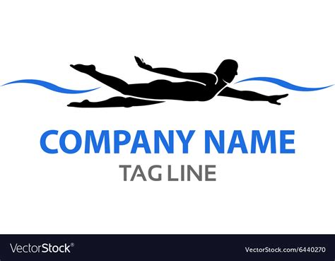 Swimmer Logo Royalty Free Vector Image - VectorStock