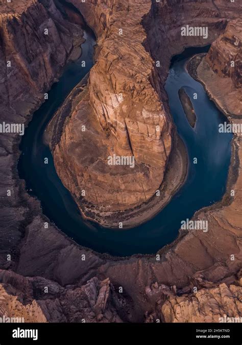 An aerial view of Horseshoe Bend Stock Photo - Alamy