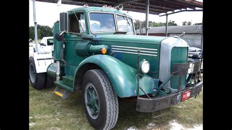 Larry Sliger's 1950 LJT Mack Tractor - YouTube