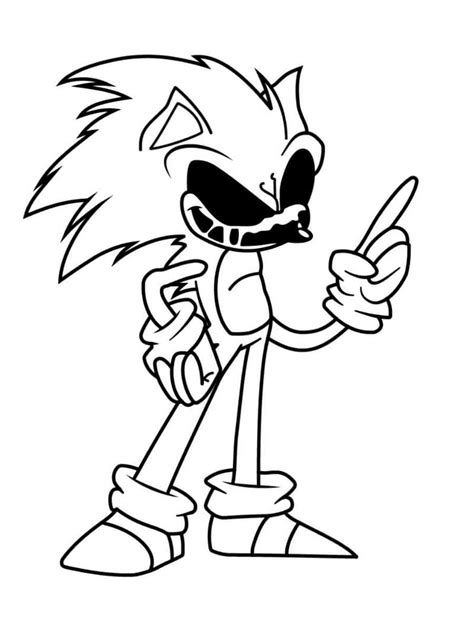 Sonic Exe Coloring Pages