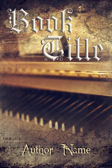 Piano - The Book Cover Designer