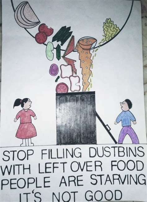 Poster | Food poster design, Save food poster, Food wastage