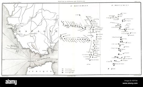 Battle of trafalgar map hi-res stock photography and images - Alamy