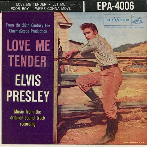 Elvis Presley – Love Me Tender – Vinyl (Indianapolis Pressing, 7", 45 RPM + 2 more), 1956 ...