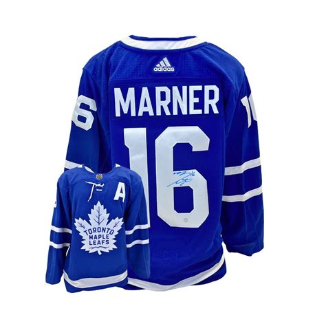 Mitch Marner Signed Jersey Toronto Maple Leafs Blue Pro Adidas 2017 ...