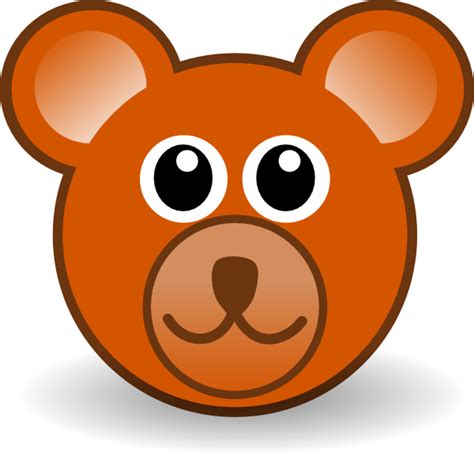 Teddy Bear Face Clip Art at Clker.com - vector clip art online, royalty free & public domain