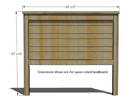 Diy Queen Size Headboard Dimensions - Image to u