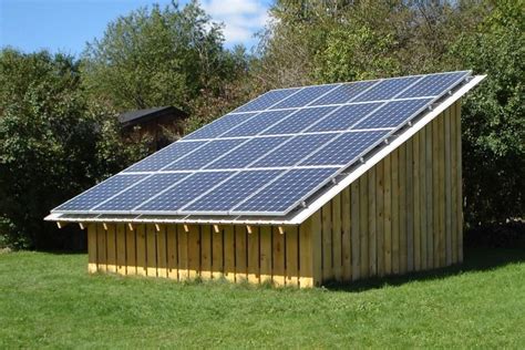 Solar PV Wood Shed - Canton, NY | Northern Lights Energy | Solar panels ...