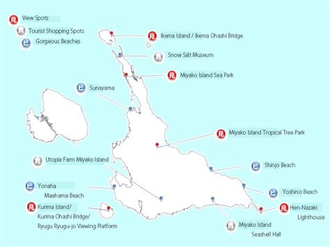 Miyako Island Map Of Beaches