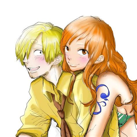 sanji and nami by kharinka on DeviantArt