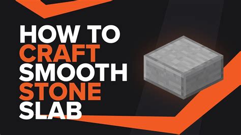 How To Make A Smooth Stone Slab in Minecraft - YouTube