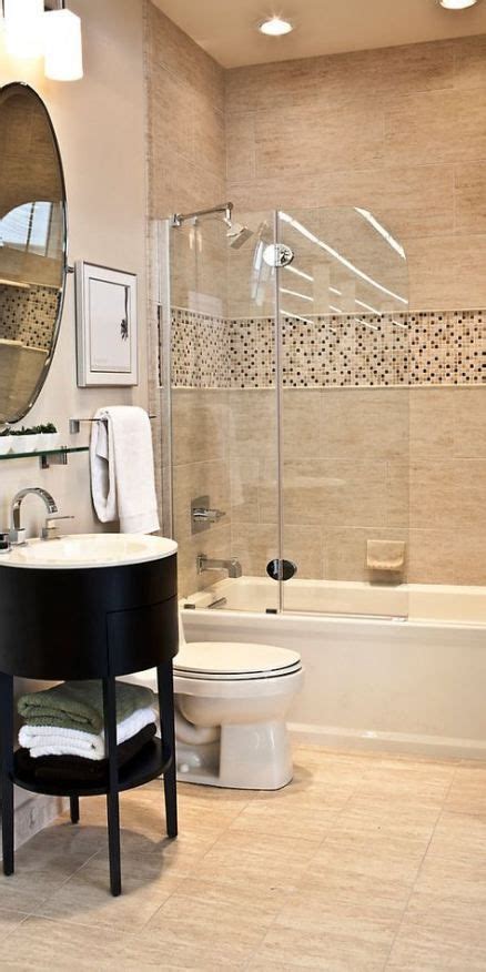 Bath room beige floor tile 29 ideas | Small bathroom tiles, Beige bathroom, Bathroom shower tile