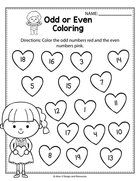 Even Odd Worksheets Printable | 101 Activity | Kindergarten math ...