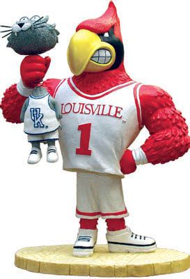 Louisville Cardinals NCAA College Rivalry Mascot Figurine