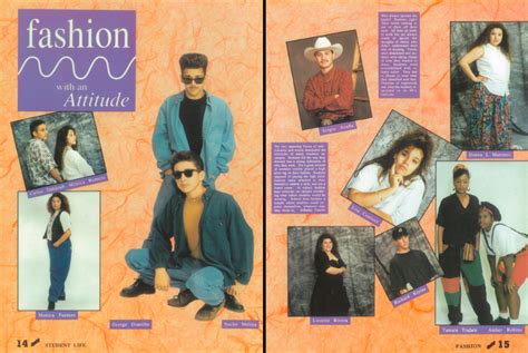 Fashion from a 1993 High School Yearbook