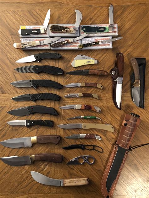 Most of the collection : knives