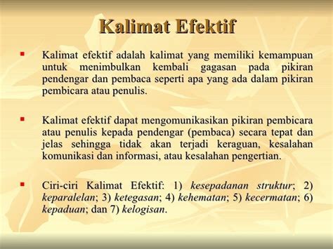 Contoh Kalimat Efektif – Cara Penggunaan,Pengertian, Kaidah Penulisan ...