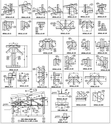 Truss Structure Details V7 – CAD Design | Free CAD Blocks,Drawings,Details