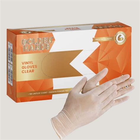 Golden Hands™ Clear Vinyl Gloves | Omnisurge Medical Supplies