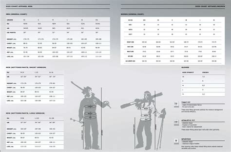 Ski Apparel & Boots Size Chart Download Printable PDF | Templateroller