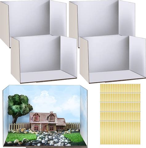 Amazon.com: 5 Pcs Diorama Kit Diorama Box Cardboard Diorama Project with Double Sided Tapes for ...