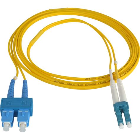 1-Meter 9u/125u Fiber Optic Patch Cable Singlemode Duplex LC to SC - Yellow