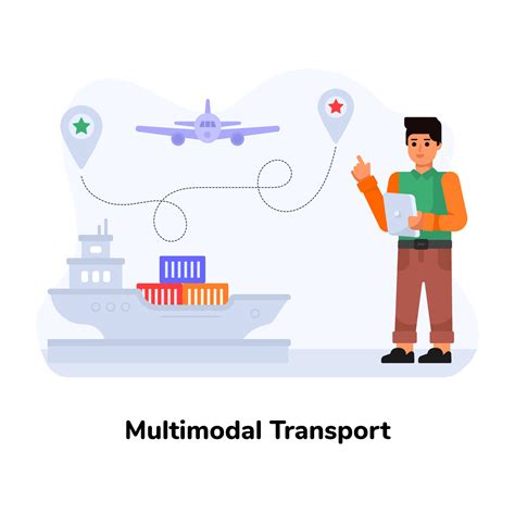 Multimodal Transport and Shipment 4824550 Vector Art at Vecteezy