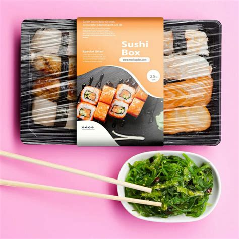 Free Sushi Box Packaging Mockup PSD Template » CSS Author