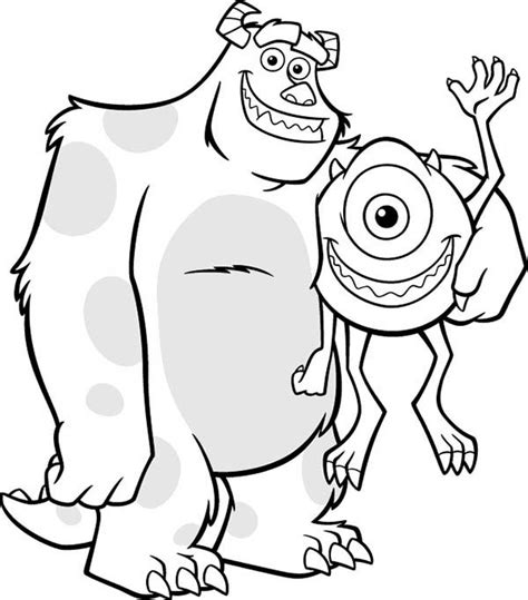 Mike Monsters Inc Coloring Page - Richard Fernandez's Coloring Pages