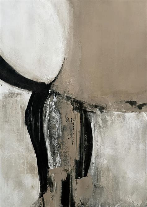 Neutral Abstract Painting by Ela Szczepaniak - Pixels