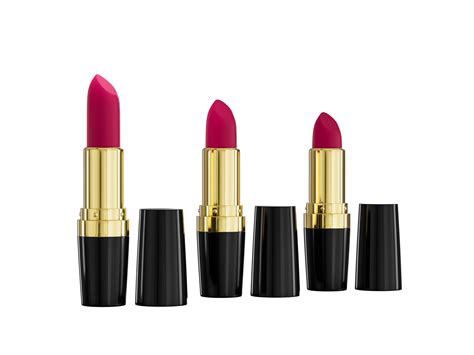 Red lipstick set isolated 3d illustration 27243533 PNG