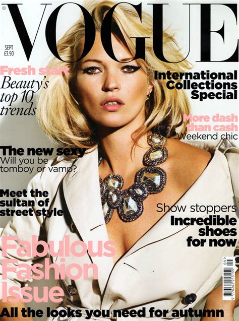 Kate Moss Covers Vogue UK September 2009 - StyleFrizz