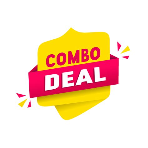 Banner - Combo deal, flat vector design icon. 13336336 Vector Art at Vecteezy