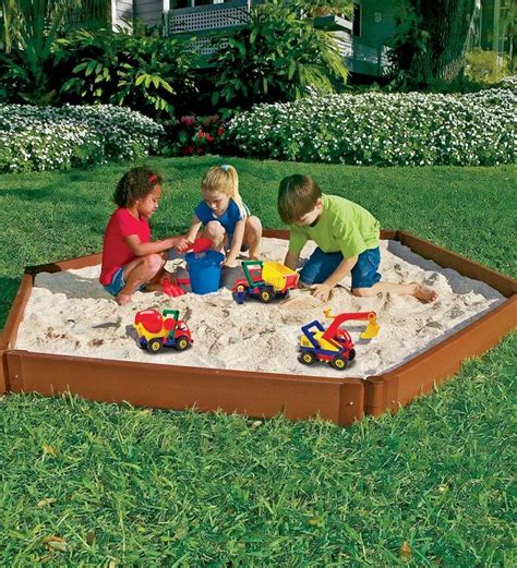 Hexagon Sandbox Kit | Outdoor Play Toys | Kids sandbox, Sandboxes, Sandbox