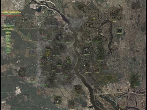 Full map of the Zone in STALKER: OP 2.1 : r/stalker