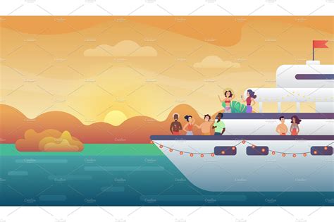 Yacht ship party at sunset – MasterBundles