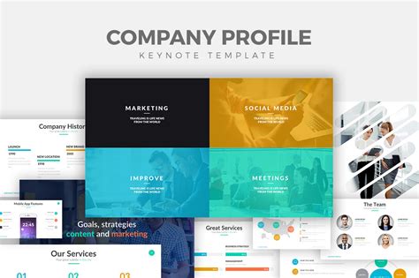 Company Profile Keynote Template ~ Keynote Templates ~ Creative Market