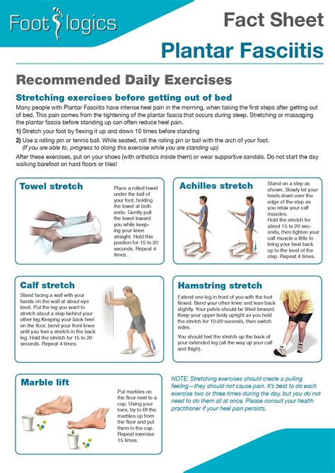 Plantar Fasciitis Exercises Handout