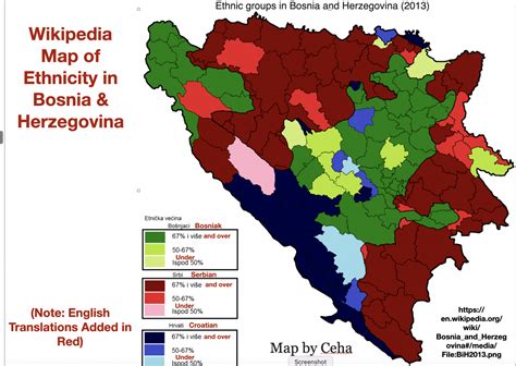 Bosnia ethnicity map - GeoCurrents