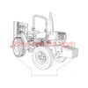 Deutz DX 330V tractor pallet lift 3d illusion lamp plan vector file ...
