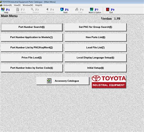 Toyota Industrial Equipment v2.02 Parts Catalog