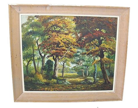 Lot - LIMOUSIN - OIL ON CANVAS WOODLAND LANDSCAPE SCENE