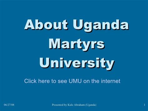 Uganda Martyrs University