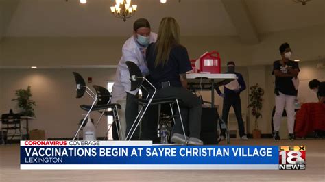 Staff, residents of Sayre Christian Village receive COVID-19 vaccine