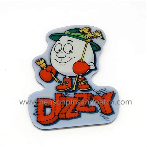 Custom cheap DIZZY Stainless steel Offset printing cartoon metal Fridge ...