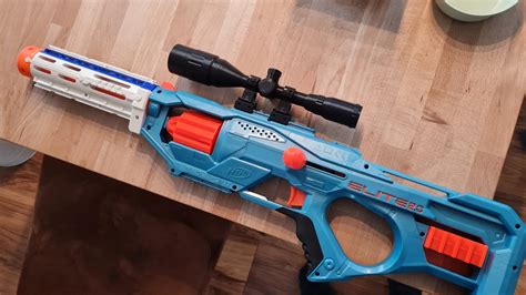 3D printed Nerf Gun Elite Sniper Scope • made with Elegoo 3 plus・Cults