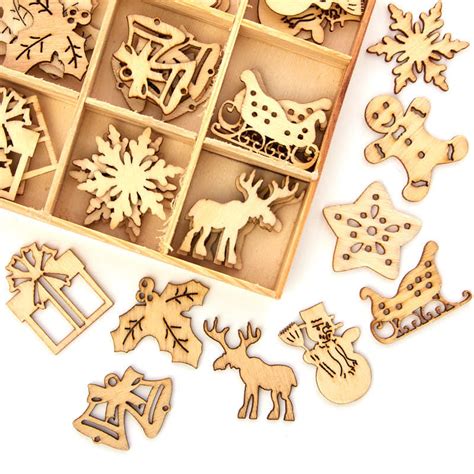 Unfinished Wood Laser Cut Christmas Cutouts - All Wood Cutouts - Wood Crafts - Craft Supplies ...